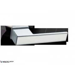 Дверная ручка на прямоугольном основании Fratelli Cattini "COSMO NATURA TERRA" 6-CR полированный хро