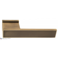 Дверная ручка на прямоугольном основании Fratelli Cattini "COSMO SOLLEVATO" 6-BY матовая бронза