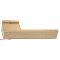 Дверная ручка на прямоугольном основании Fratelli Cattini "COSMO SOLLEVATO" 6-KD золото крайола