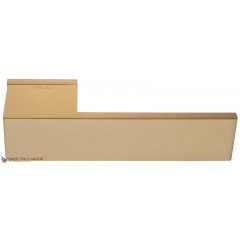 Дверная ручка на прямоугольном основании Fratelli Cattini "MODO" 6-KD золото крайола