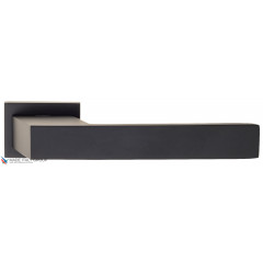 Дверная ручка на прямоугольном основании Fratelli Cattini "VELO" 6-NM матовый черный