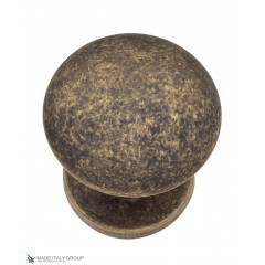 Ручка дверная кноб поворотная Fratelli Cattini "BRESCIA" P34 Ø62 BA античная бронза 1шт.