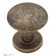 Ручка дверная кноб поворотная Fratelli Cattini "BRESCIA" P34 Ø62 BA античная бронза 1шт.