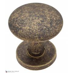 Ручка дверная кноб поворотная Fratelli Cattini "BRESCIA" P34 Ø62 BA античная бронза 1шт.