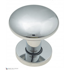 Ручка дверная кноб поворотная Fratelli Cattini "BRESCIA" P34 Ø62 CR полированный хром 1шт.