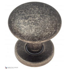 Ручка дверная кноб поворотная Fratelli Cattini "BRESCIA" P34 Ø62 IA античное серебро 1шт.