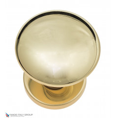 Ручка дверная кноб поворотная Fratelli Cattini "BRESCIA" P34 Ø62 OLV полированная латунь 1шт.