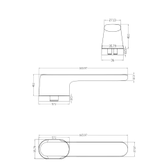 Дверная ручка LOCKSTYLE AKIK MOV BB матовое золото