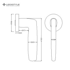 Дверная ручка LOCKSTYLE KAYA ZR AL6 (черный)