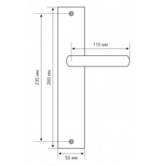 Extreza Hi-Tech AQUA (Аква) 113 на планке PL11 матовая бронза F03