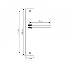 Extreza Hi-Tech ROKSI (Рокси) 107 на планке PL11 матовый хром F05