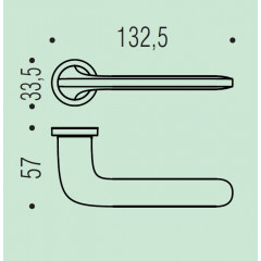 Ручка Colombo Roboquattro ID 41(SE19) RSB/O NEROMAT матовый чёрный