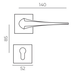 Ручка дверная STAR SN матовый никель