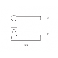 Ручки дверные NUDA ATLANTA AL7 белый глянцевый