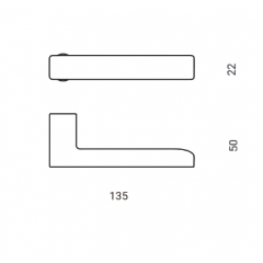 Ручки дверные NUDA BAAR AL6 матовый черный