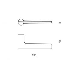 Ручки дверные NUDA LIEVE AL6 матовый черный