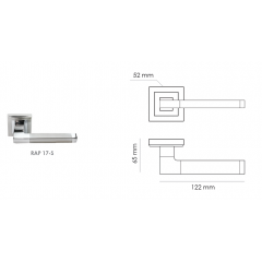 RUCETTI RAP 17-S SN/CP Белый никель