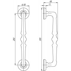 Fuaro Palazzo Pull SM Темная бронза