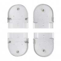 Комплект накладок к петле AGB ECLIPSE 2.0  (Е302001134) мат. хром (4 шт) Матовый хром