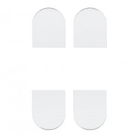 Комплект накладок к петле AGB ECLIPSE 2.0 (Е302000306) никель (4 шт)