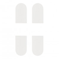 Комплект накладок к петле AGB ECLIPSE 3.0 (Е302001291) белый (4 шт)