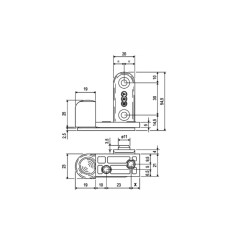 E10006.41.06 Петля пяточная AGB 2R  никель