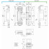 Петля скрытая AGB ECLIPSE 2.0 Е302000303 пол.латунь (4 накладки в комплекте)
