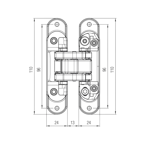 Петля скрытая Koblenz K8060 Atomica Slim Золото