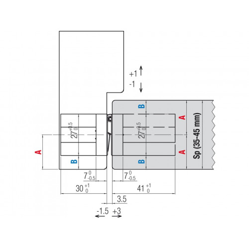 Петля скрытая Krona Koblenz Hybrid K2760 Черная