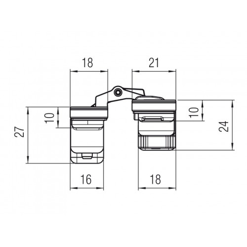 Петля скрытая Krona Koblenz KOMBI HYBRID K2460 Матовое золото