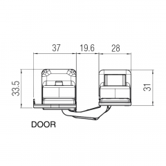 Петля скрытая Krona Koblenz Kubica K6360/45 никель матовый