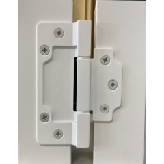 Петля Aldeghi Luigi 144Q квадратная, белый матовый