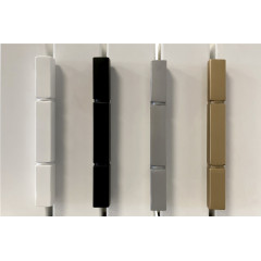 Петля Aldeghi Luigi 144Q квадратная, белый матовый