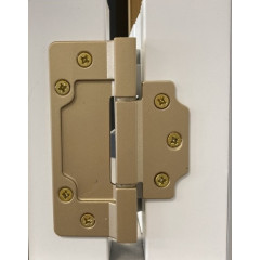 Петля Aldeghi Luigi 144Q квадратная, матовое золото