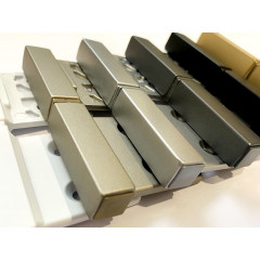 Петля Aldeghi Luigi 143Q квадратная, матовый белый