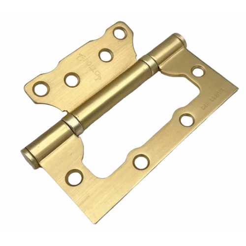 Петля неврезная APOLLO FLUSH HINGES 100*75*2.5мм 2BB FG сатинированное золото