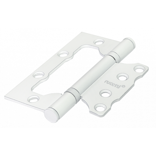 Петля дверная RUCETTI без врезки RFH-100*75*2,5 W Белый
