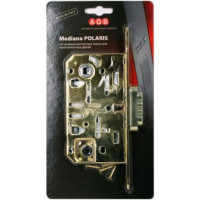 B04102.50.03.567 Замок межкомнатный WC (латунь) с отв. пл. B01402.05.03 MEDIANA POLARIS