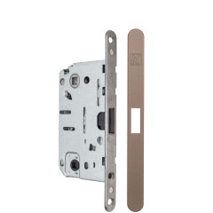 KRONA KOBLENZ  Замок магнитный с доводчиком дверной ручки под сантехническую завертку бронза