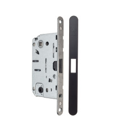 KRONA KOBLENZ  Замок магнитный с доводчиком дверной ручки под сантехническую завертку матовый черный