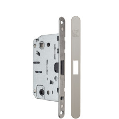 KRONA KOBLENZ  Замок магнитный с доводчиком дверной ручки под сантехническую завертку матовый никель