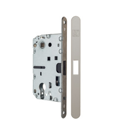 KRONA KOBLENZ  Замок магнитный с доводчиком дверной ручки под цилиндр матовый никель