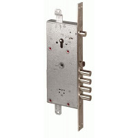 Замок врезной двухсистемный NEW CAMBIO FACILE 57.986.48 (тех. упаковка), ключ 44 мм Хром