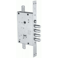 Замок врезной сувальдный NEW CAMBIO BASIC 57.685.48 (тех. упаковка), ключ 44 мм Хром