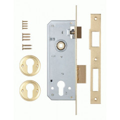 Корпус замка врезного цилиндрового 152/R (35 mm) w/b Латунь