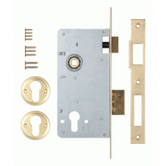 Корпус замка врезного цилиндрового 152/R 60 mm) w/b Латунь