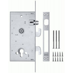 Корпус замка врезного цилиндрового 262R w/b Никель