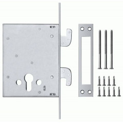 Корпус замка врезного цилиндрового 267 w/b Никель