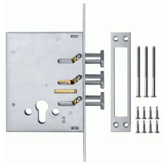 Корпус замка врезного цилиндрового 287 D w/b Никель