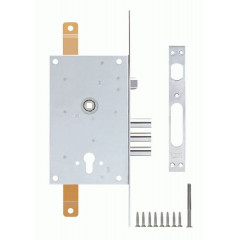Корпус замка врезного цилиндрового 352/R w/b с крепл под тяги Никель
